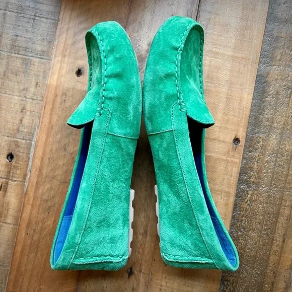 UGG Milana Water Resistant Suede Loafers in Verde - Picture 5 of 9